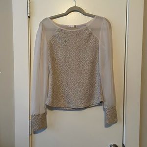 Sparkly Long Sleeve Blouse by Agaci